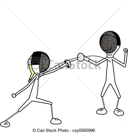 450x470 Foil Fencing Clipart