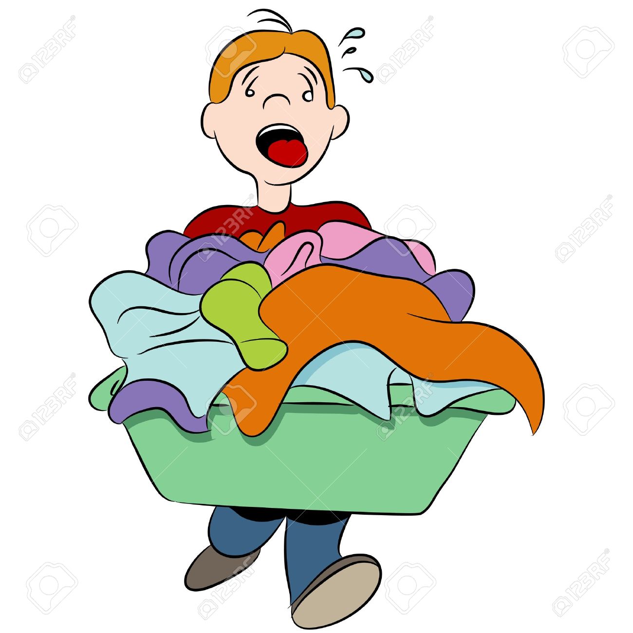 1300x1300 Kids Doing Laundry Clip Art