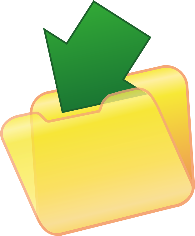 624x757 Free Yellow Folder With Download Arrow Clip Art