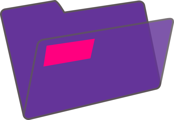 600x412 Purple Folder Clip Art