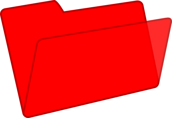 600x412 Red Folder Clip Art