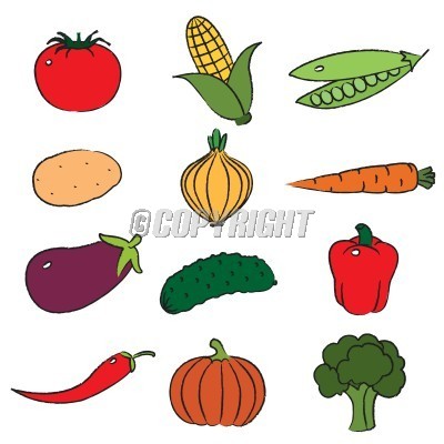 400x400 Clip Art Cartoon Vegetables Clipart
