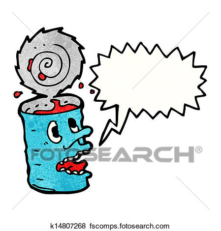 449x470 Clip Art Of Crazy Food Can Cartoon K14807268