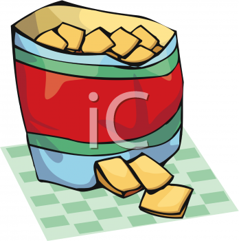 348x350 Bag Of Food Free Clipart