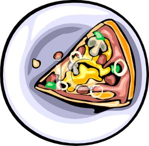 300x293 Art Image A Slice Of Pizza On A Plate