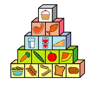 300x280 Food Pyramid Art Fine Art America