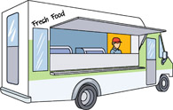 195x124 Food Truck Clipart