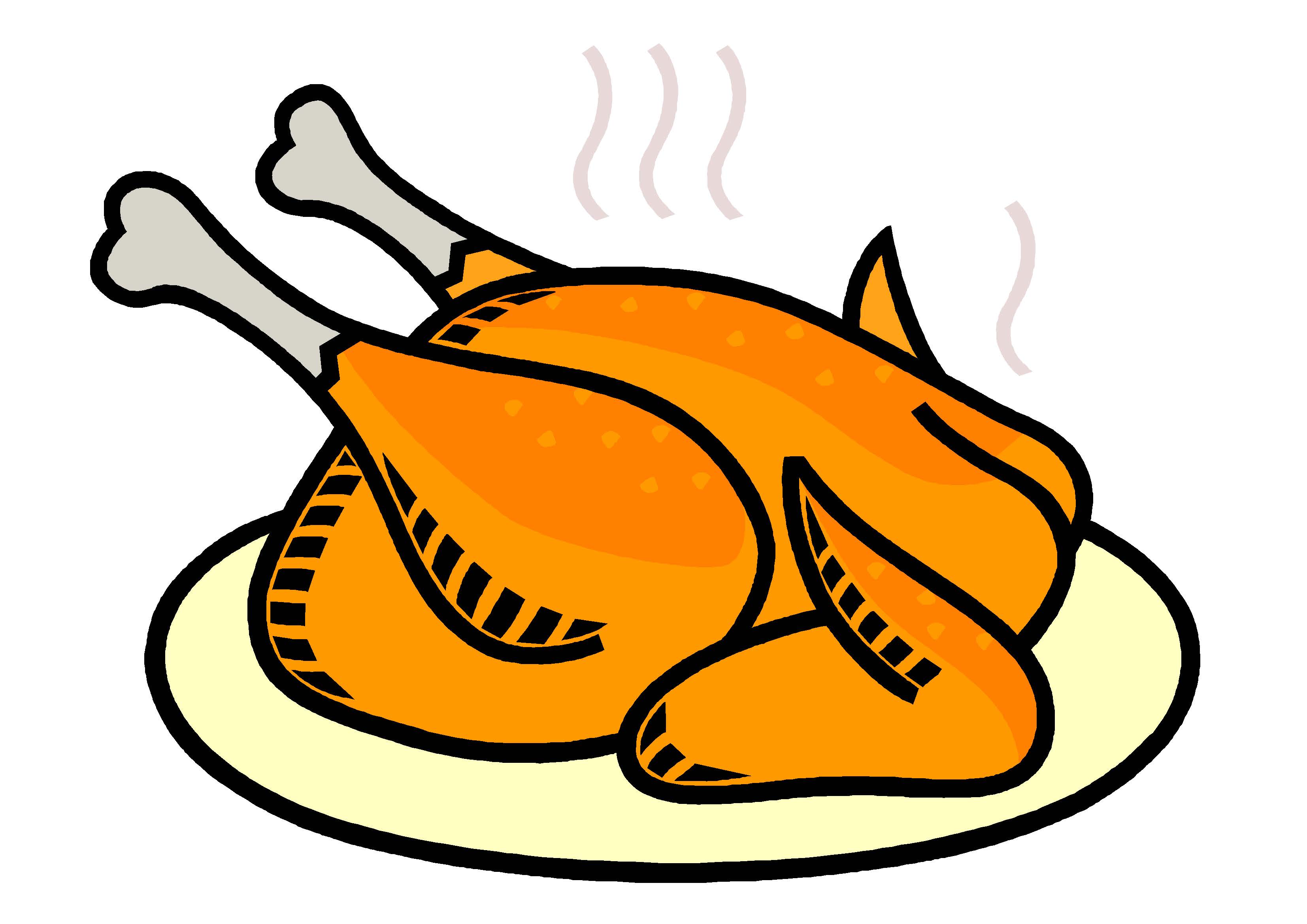 3307x2339 Rotisserie Chicken Clipart