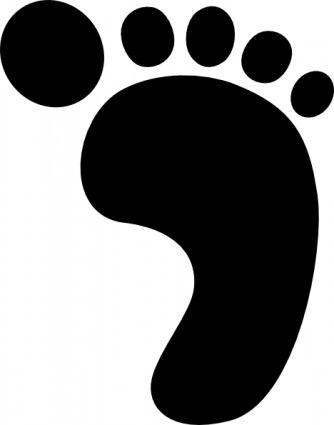 334x425 Right Foot Print Clip Art Free Vector In Open Office Drawing Svg
