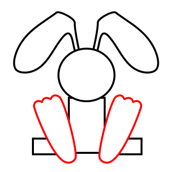 350x350 Rabbit Clipart Bunny Foot