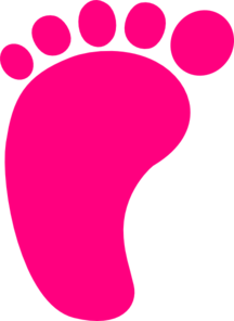 216x296 Baby Left Foot Modified Clip Art
