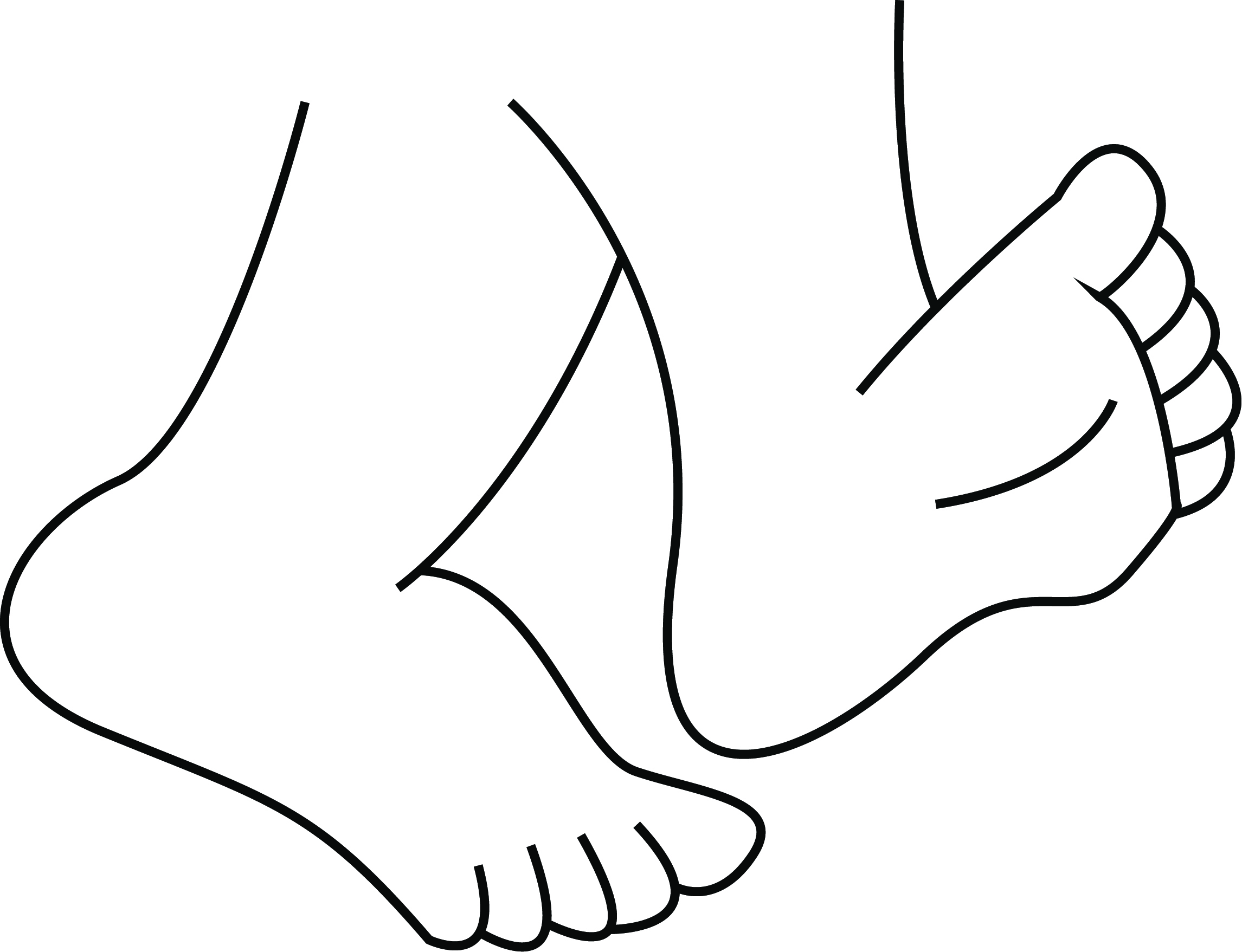 2291x1757 Big Foot Clipart Walking Foot