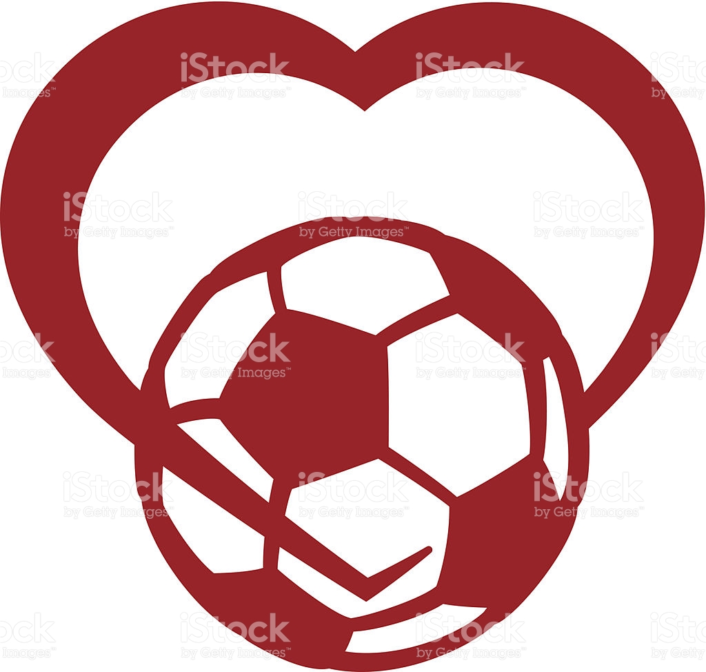 1024x974 Heart Shaped Clipart Football