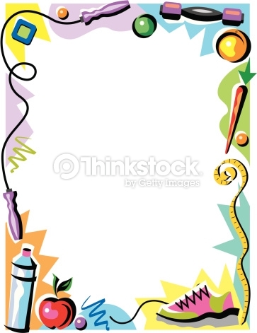 363x471 Sports Borders Clip Art