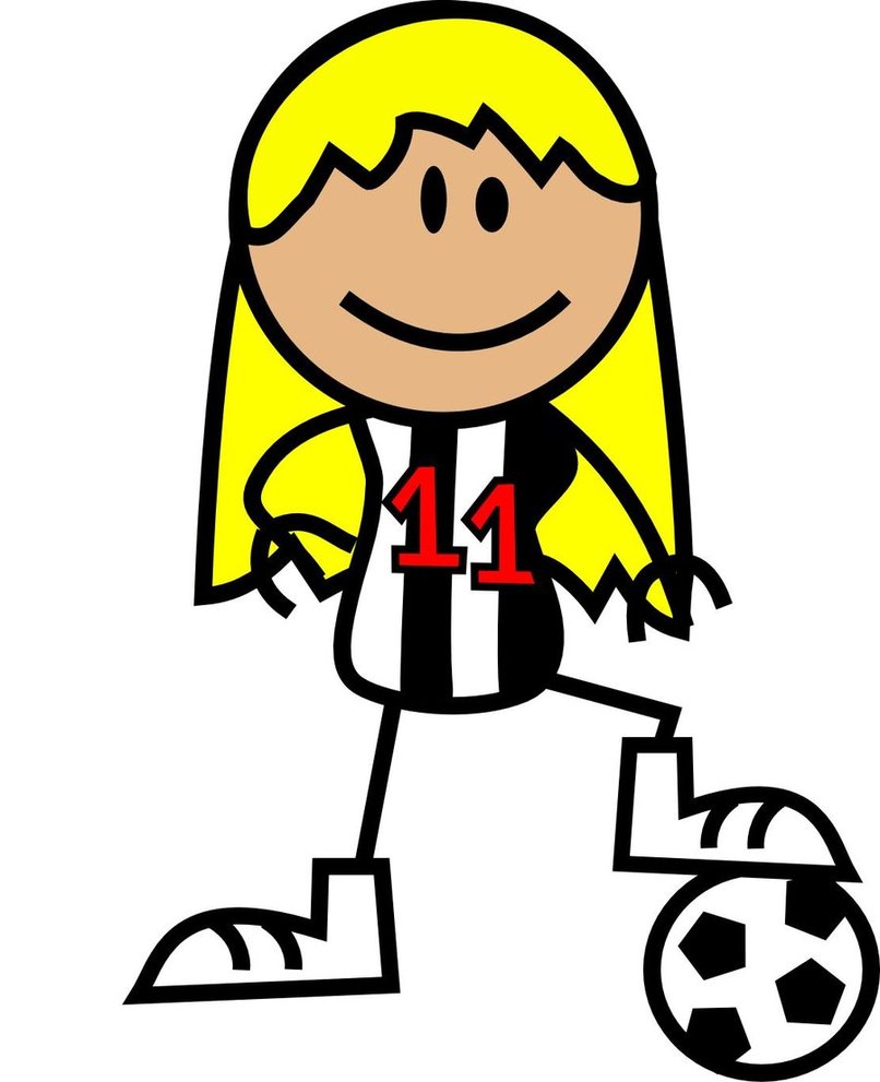 806x991 Cartoon Football Girl Oots Style By Janholan
