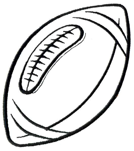 531x600 Football Outline Clipart 2205074