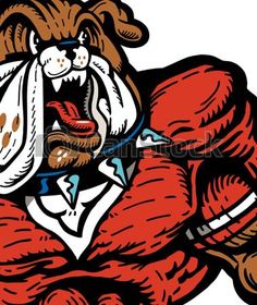 236x280 Vector Clip Art Of Bulldog Football