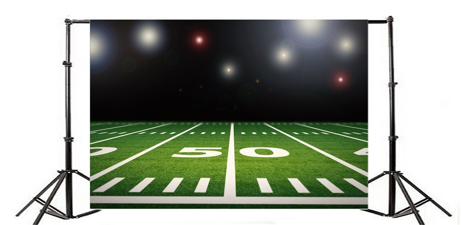 900x441 Laeacco Bright American Football Field Photography Backdrops Vinyl