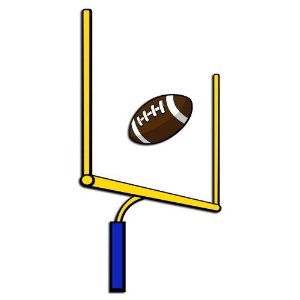300x300 Football Goal Post Clip Art
