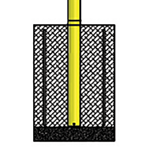 500x500 Steel Football Goal Post (Yellow) Jaypro Sports Equipment
