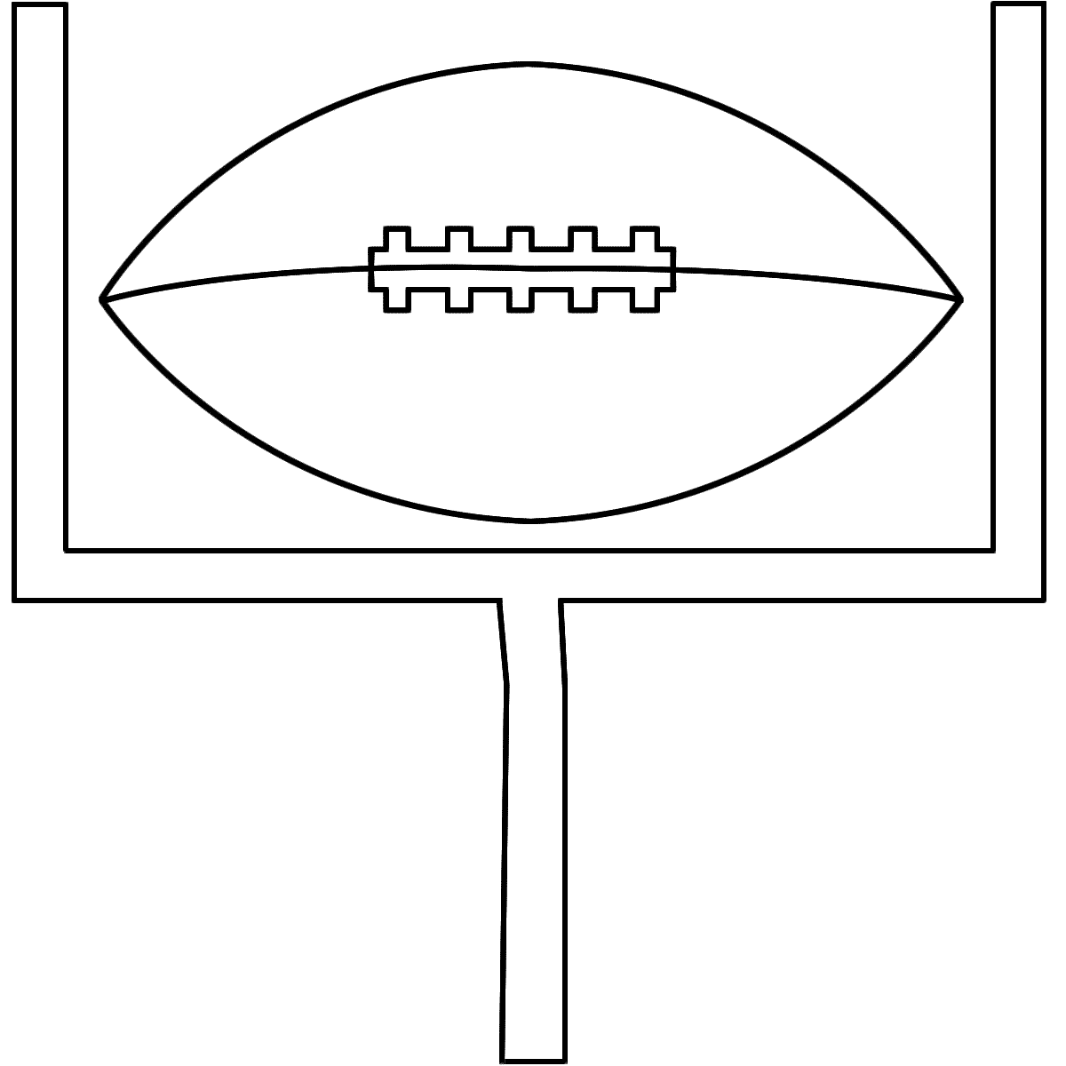 1200x1200 Football Field Coloring Page For Our Family Printable Free