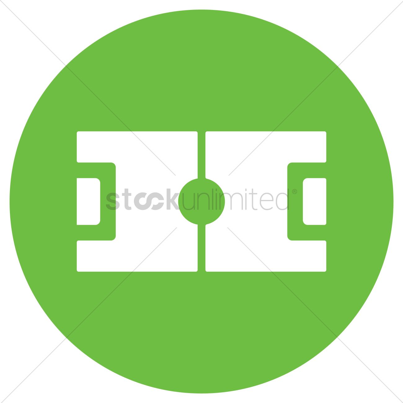 1300x1300 Football Field Vector Image