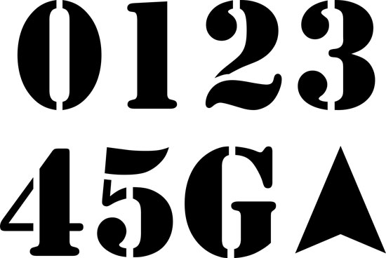 550x368 Stencils Field Football Field Stencil Kit