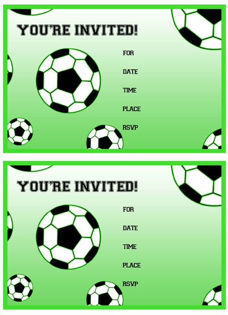 450x620 Free Printable Soccer Birthday Party Invitations
