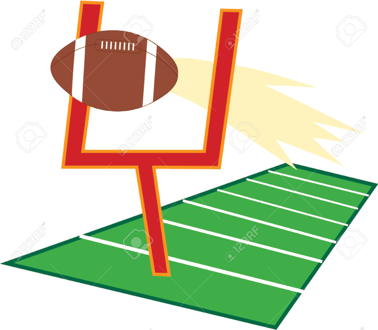 1300x1137 Football Goal Post Clip Art
