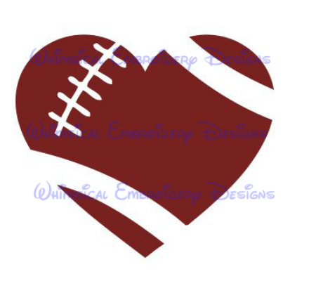 450x410 Graphics For Football Heart Clip Art Graphics
