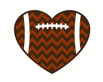 340x270 Heart Shaped Football Clipart
