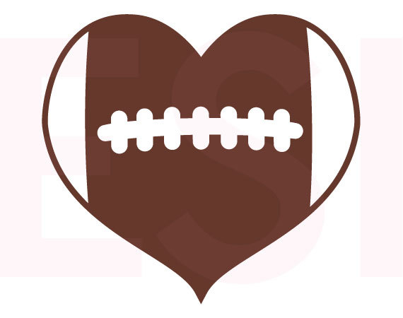570x450 Heart Clipart Football
