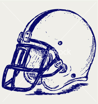 380x400 Vintage Clipart Football Helmet