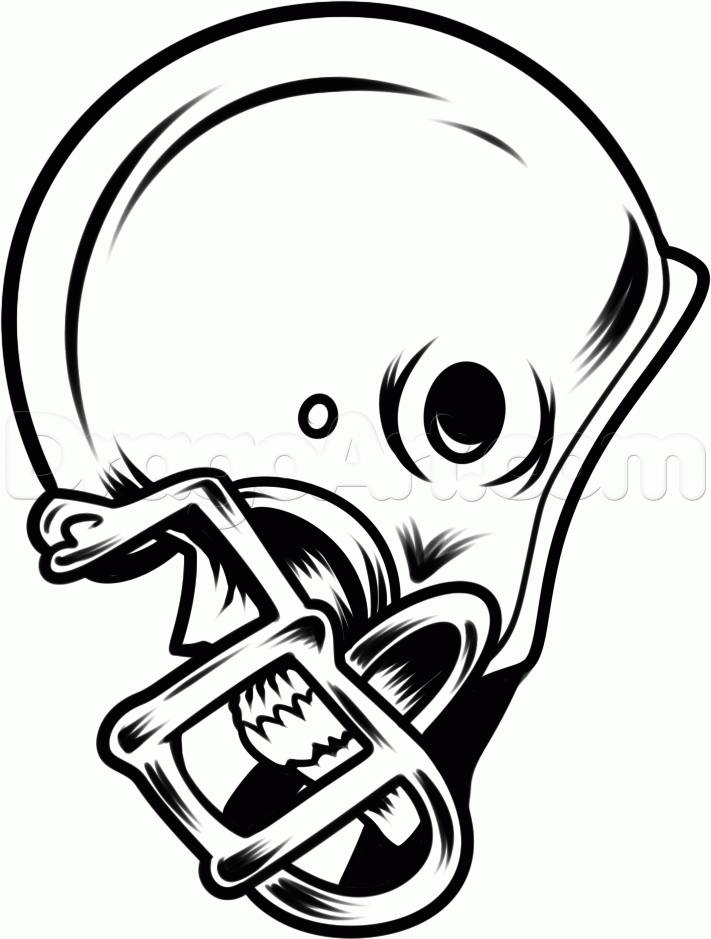 711x939 Football Helmet Drawings