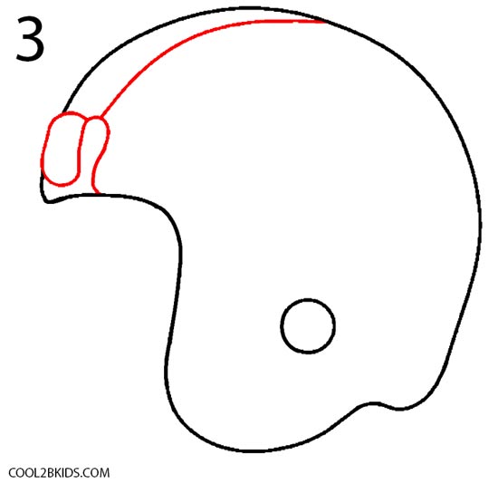 550x534 How To Draw A Football Helmet (Step By Step Pictures) Cool2bkids