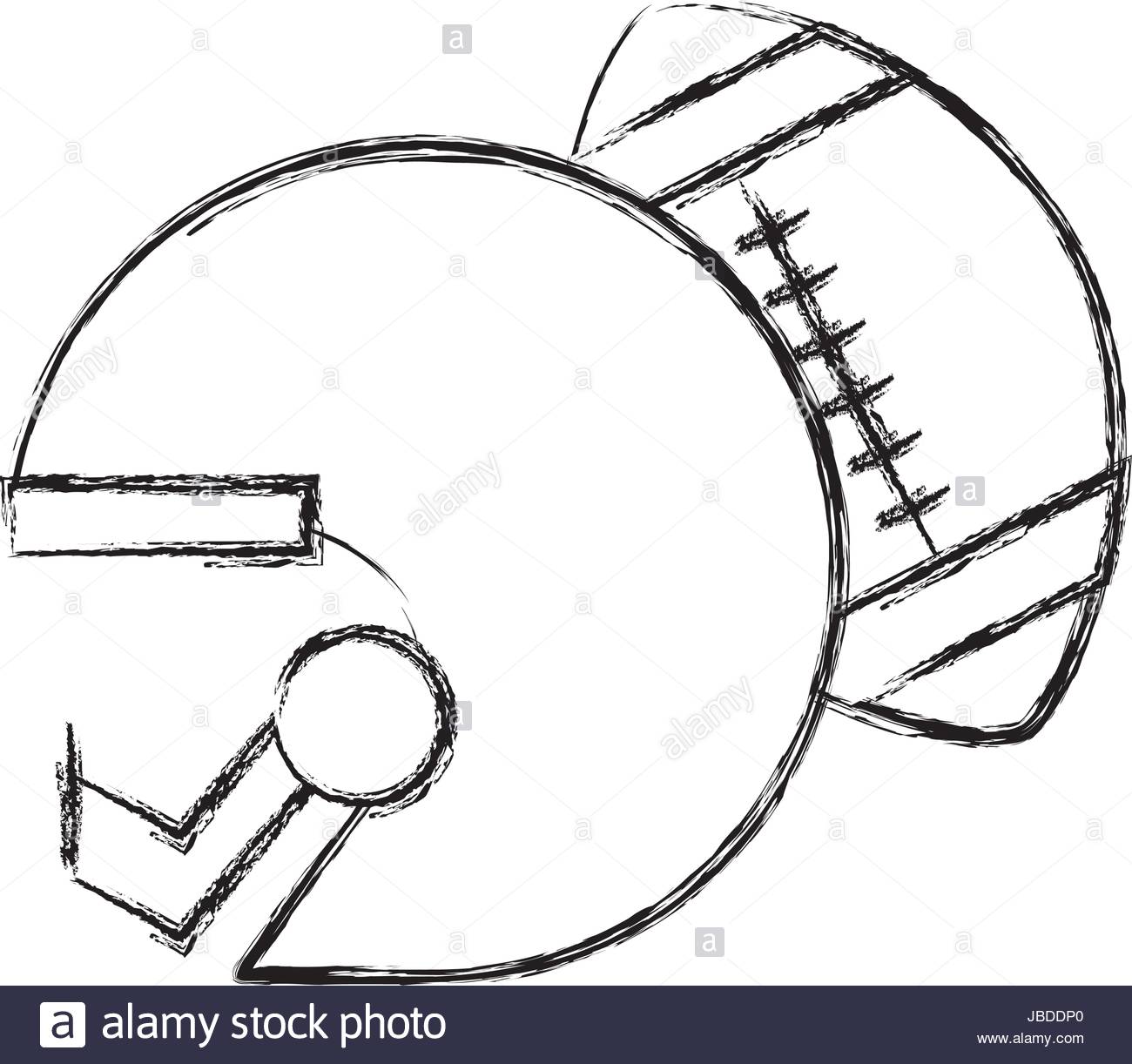 1300x1222 Sketch Draw Football Helmet And Ball Stock Vector Art