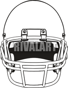 232x300 Football Helmet Front View Clipart