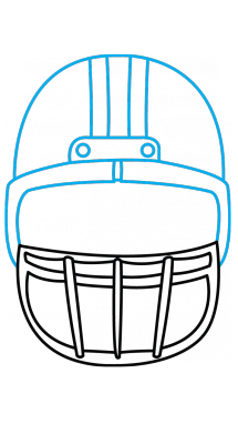 215x382 Drawn Football Football Helmet