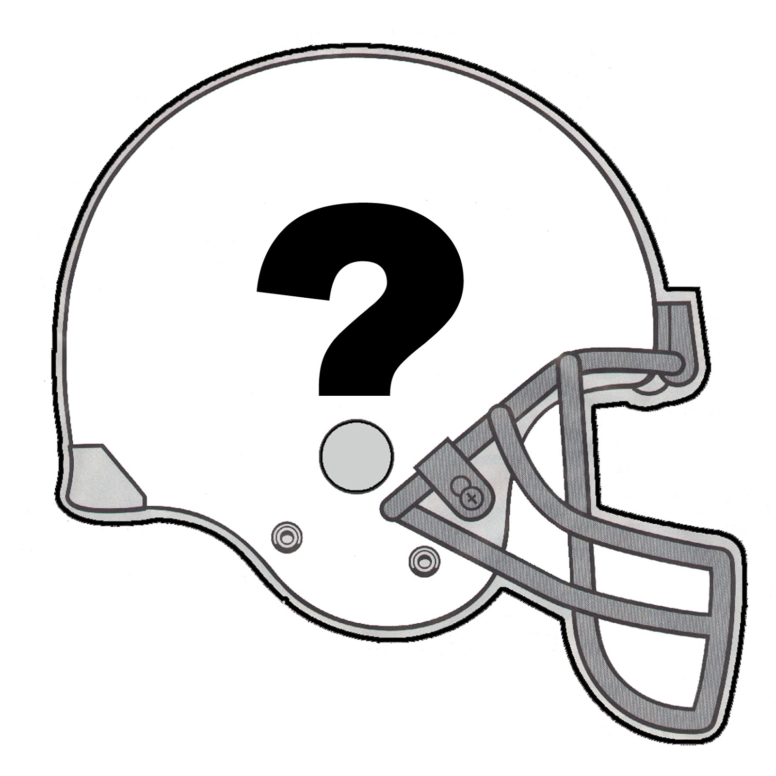 1600x1600 Blank Football Helmet Clipart