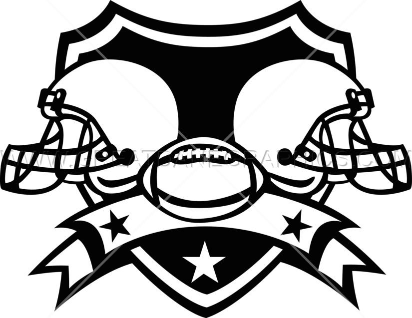825x637 Football Helmets Crest Production Ready Artwork For T Shirt Printing