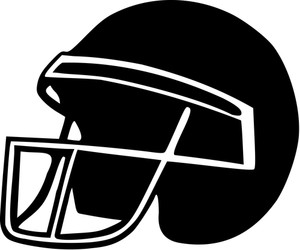 300x250 Football Helmets Royalty Free Stock Image
