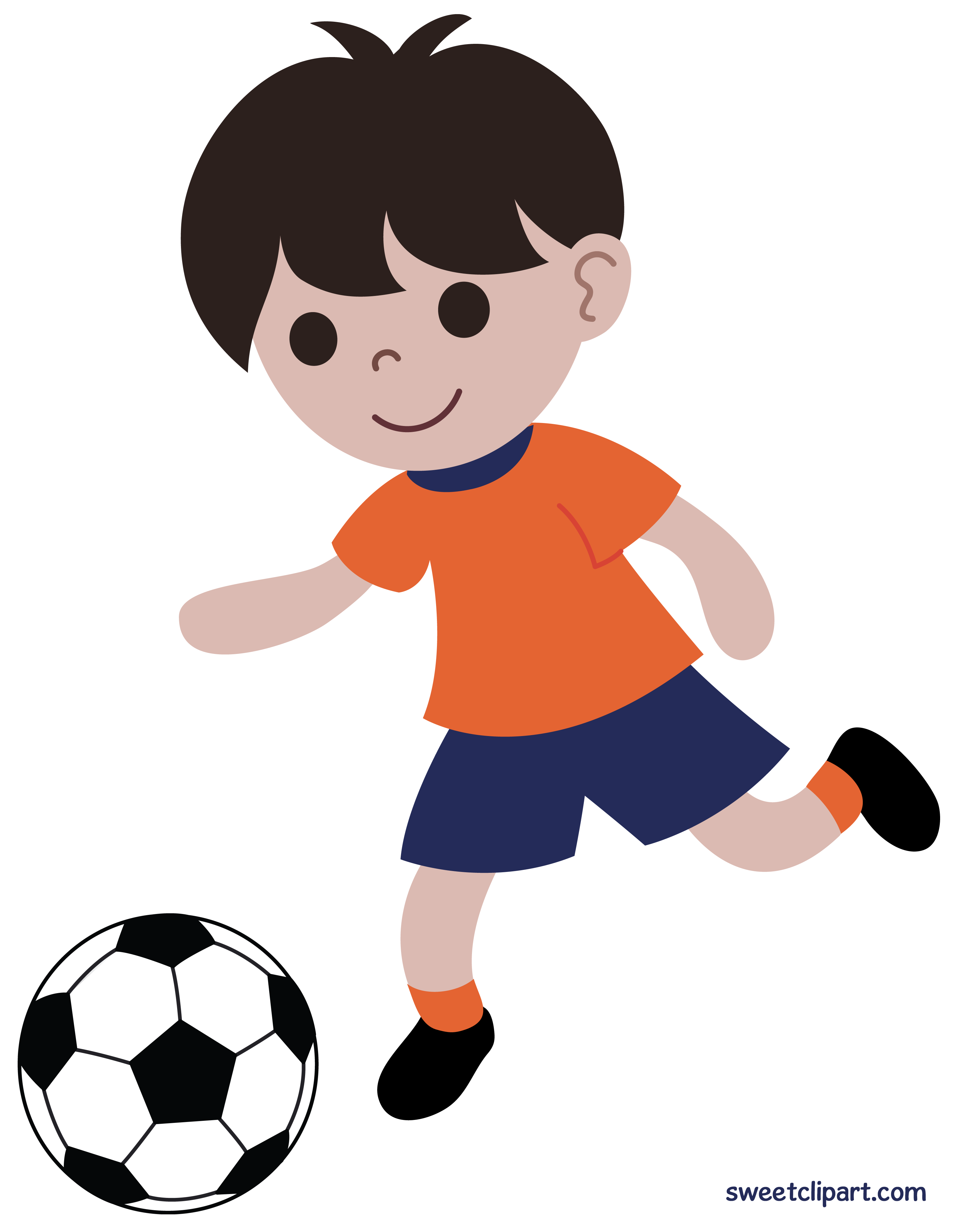 3249x4188 Boy Playing Soccer Or Football Clip Art