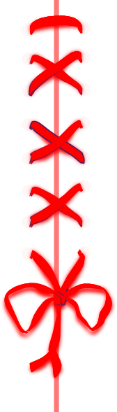 168x589 Football Laces Clipart Chadholtz