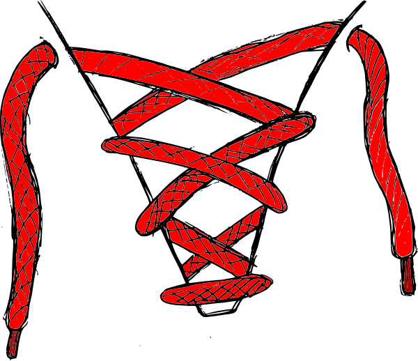 600x518 Football Laces Clipart