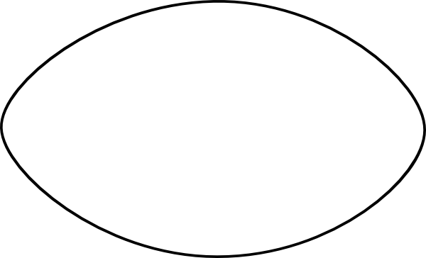 600x364 Football Outline Clipart