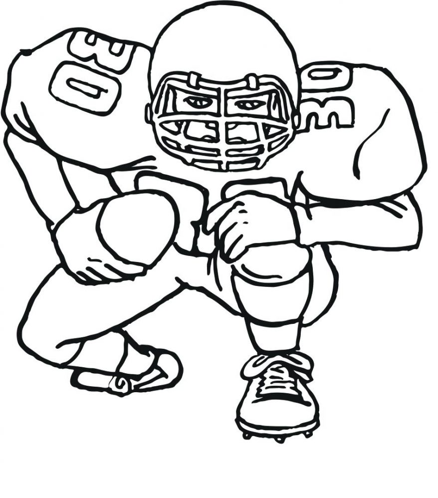 878x998 Unique Football Printable Coloring Pages In Line Drawings 118
