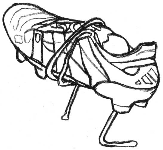 546x500 Drawn Boots Football