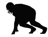 170x130 Football Player Silhouette Clip Art