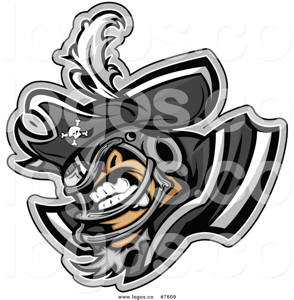 1024x1044 Royalty Free Clip Art Vector Logo Of A Pirate Football Player