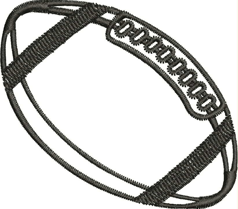 823x723 Football Outline